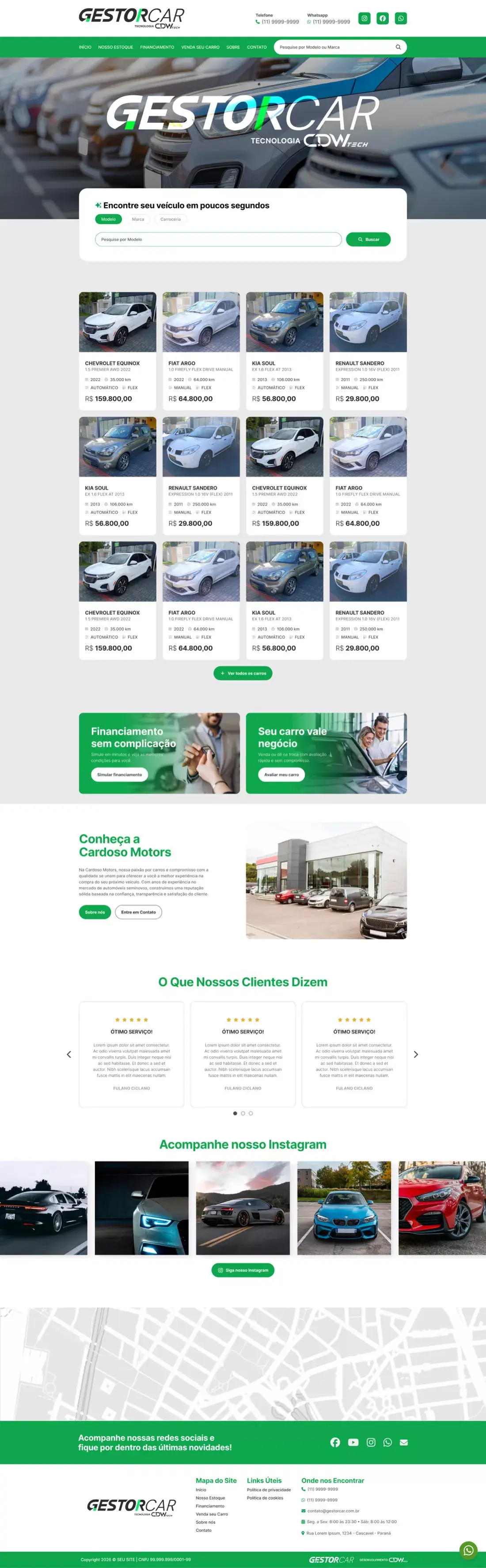 Site GestorCar — versão desktop